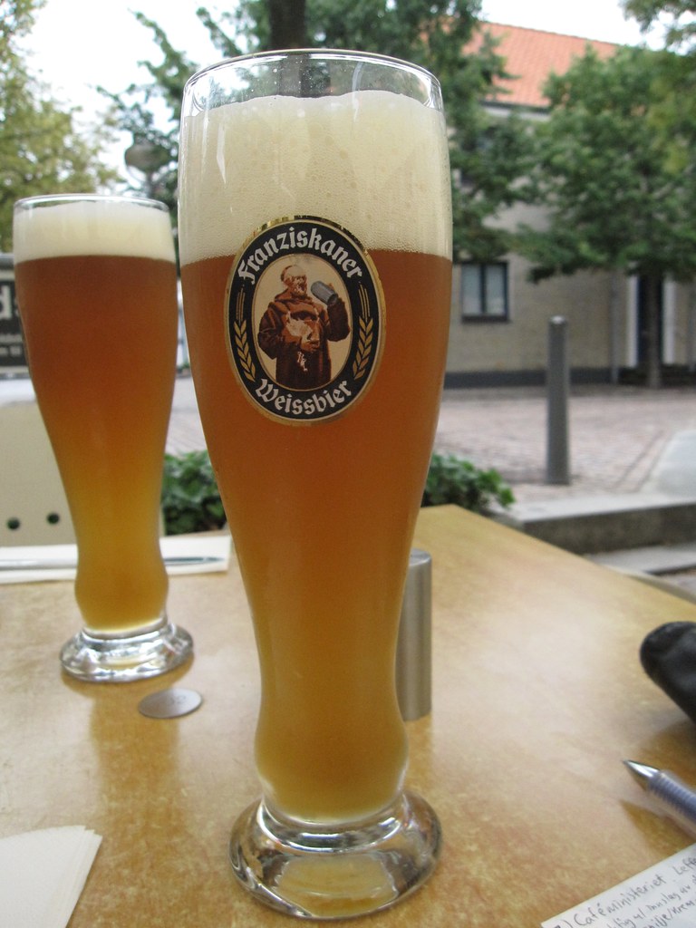 A glass of hazy unfiltered beer